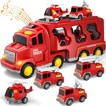 Camión de Juguete de Fundición | Set Educativo - Excavadora, Bulldozer y Más